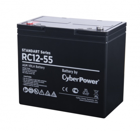 Аккумуляторная батарея SS CyberPower RC 12-55 / 12 В 55 Ач фото 1