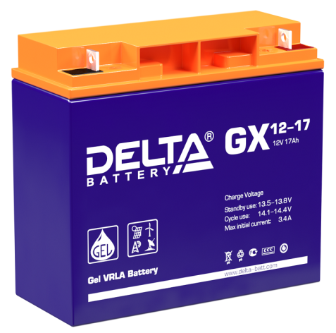 АКБ Delta GX 12-17 (12V, 17Ah) фото 1