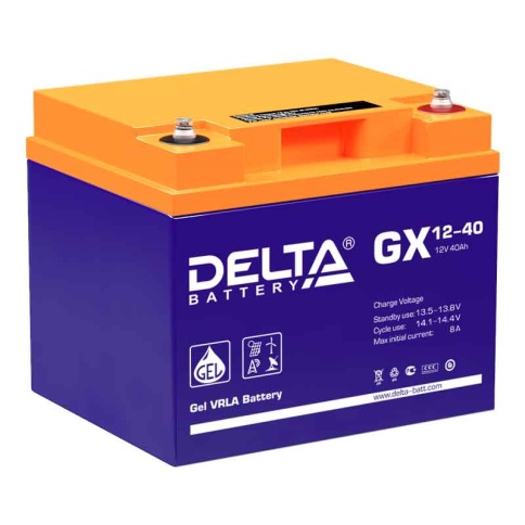 АКБ Delta GX 12-40 (12V, 40Ah) фото 1