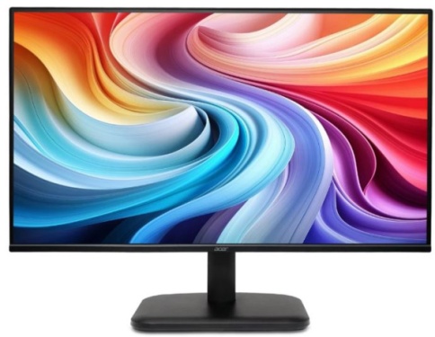 Монитор/ ACER EK251QGbi 24,5'', ZeroFrame Yes, Black, 120Hz, 16:9, IPS, 1920x1080, 1 / 4ms, 250cd, 100Hz, 1xVGA + 1xHDMI(1.4), sync: FreeSync, hdr: HDR 350 фото 1