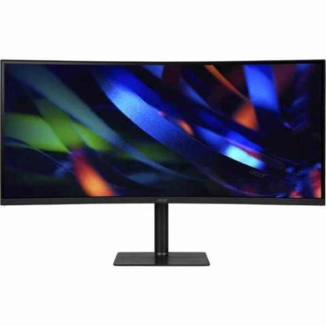Монитор/ ACER CZ342CURVbmiphuzx 34'', ZeroFrame, Curved 1000R Black, 21:9, VA, 3440x1440, 1 / 0,5ms, 300cd, 180Hz, 1xHDMI(2.0) + 1xDP(1.4) + 1xType-C(65W) + Audio out + USB2.0+USB-B (2up 2down), Speakers 3Wx2, FreeSync Premium, HDR 10, H.Adj. 11 фото 1