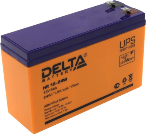 АКБ Delta HR 12-24 W (12V, 6Ah) фото 1