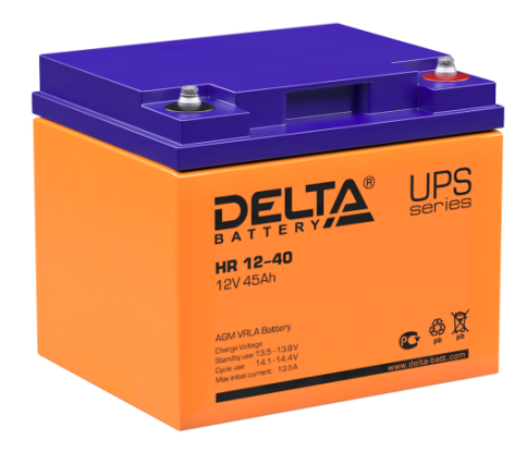 АКБ Delta HR 12-40 (12V, 45Ah) фото 1
