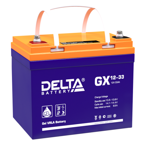 АКБ Delta GX 12-33 (12V, 33Ah) фото 1