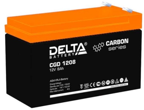 АКБ Delta DT 12008 (T13) (12V, 0,8Ah) фото 1