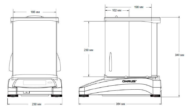 Весы аналитические OHAUS AX-224 фото 2