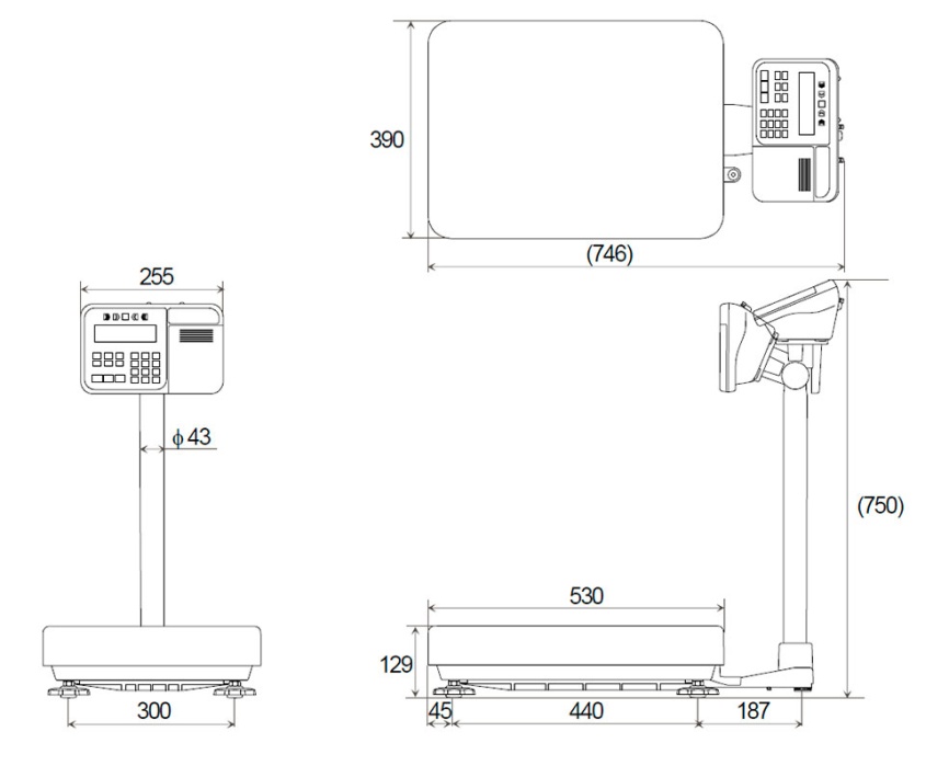 Весы товарные A&D HW-100KCP фото 2